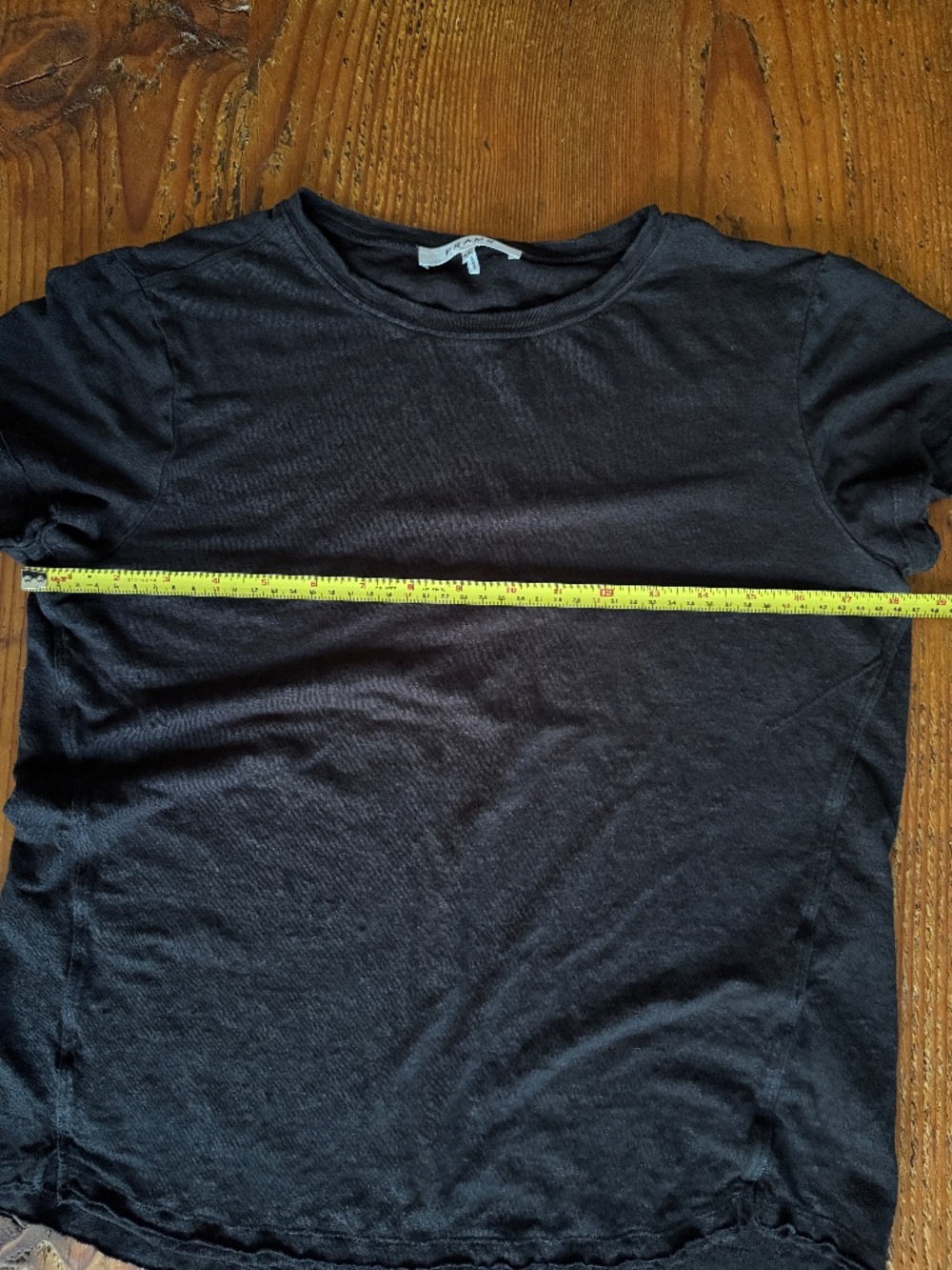 Frame 100% Organic Cotton Black Short Sleeve T-Shirt Size Medium - Picture 8 of 9